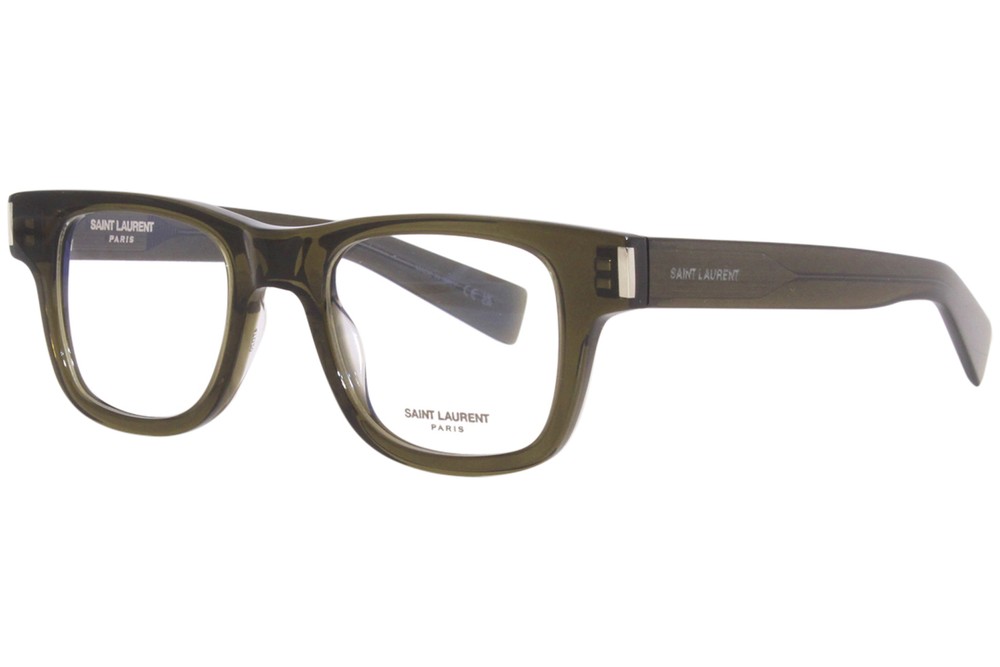 Saint Laurent SL/564/OPT 003 Eyeglasses Frame Green Full Rim Square Shape 47mm