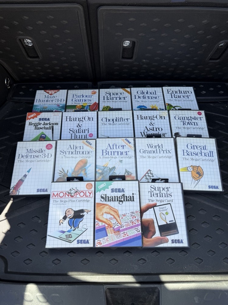 Mixed Lot of 18 Sega Master System Games - Gangster Town, Monopoly, Choplifter