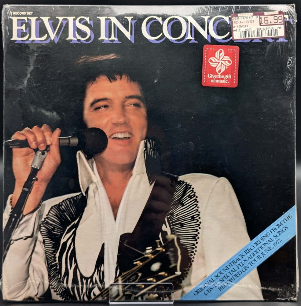 SEALED, Elvis Presley - Elvis In Concert CPL2-2587, Reissue, Stereo, US, 1982