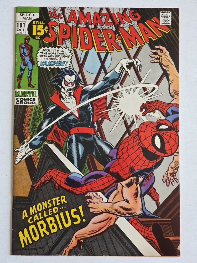 Amazing Spider-Man Silver Age #101 VF 1st App Morbius 1969 Gil Kane High Grade