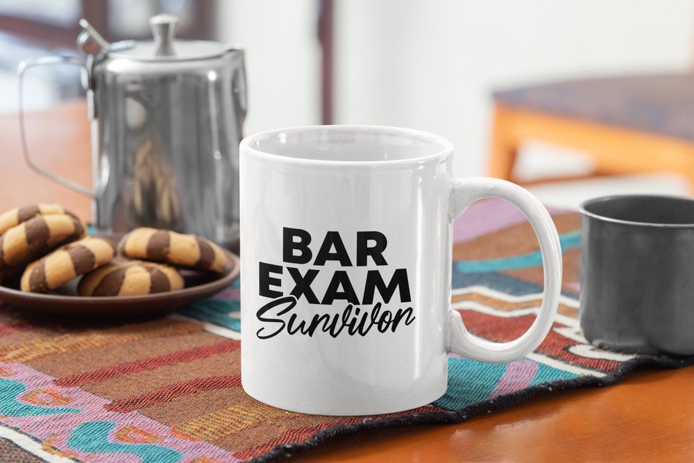 Lawyer Funny Coffee Mug Bar Exam Survivor - White Coffee Mug