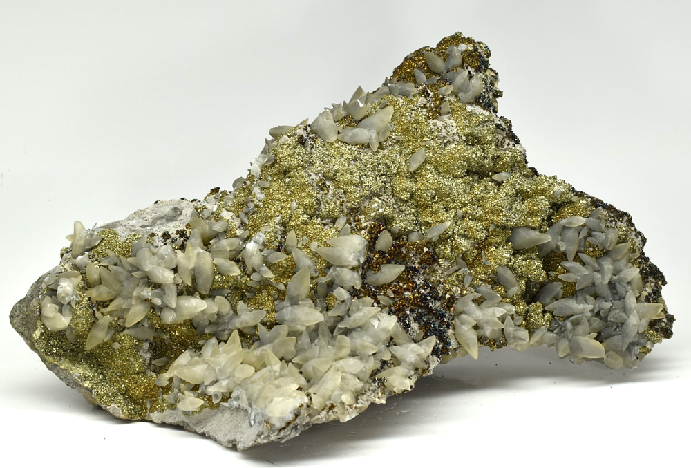 Calcite with Chalcopyrite - Sweetwater Mine, Reynolds Co., Missouri