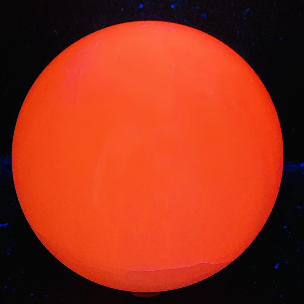 Natural Pink Calcite Quartz Sphere Crystal Ball 3300G UV Reactive Healing Stone  