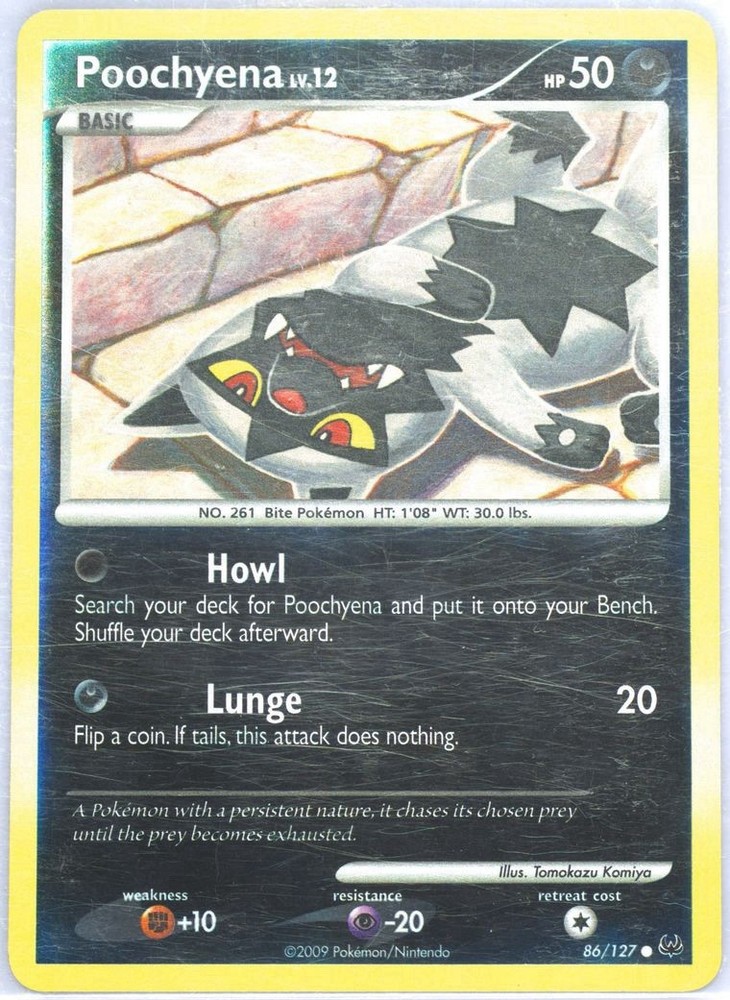 Poochyena 86/127 Platinum Reverse Holo