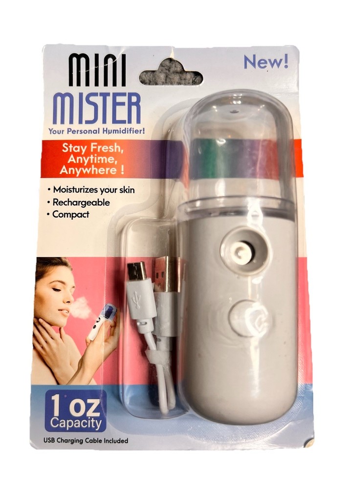 Mini Mister 1oz USB Rechargeable Handheld Humidifier for Personal Hydration