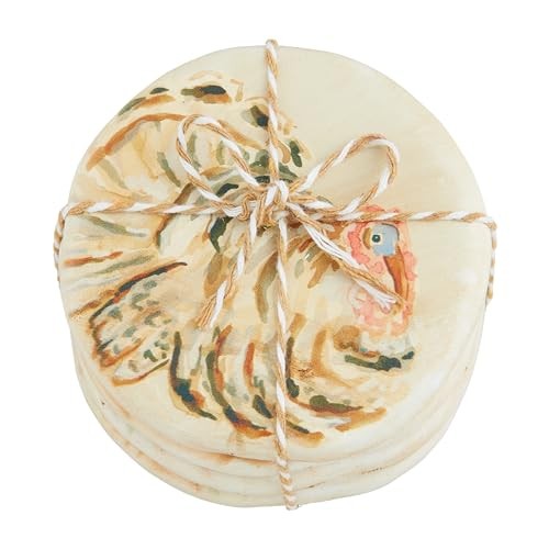 White Gather Resin Coaster Set – Durable & Stylish Table Protectors  