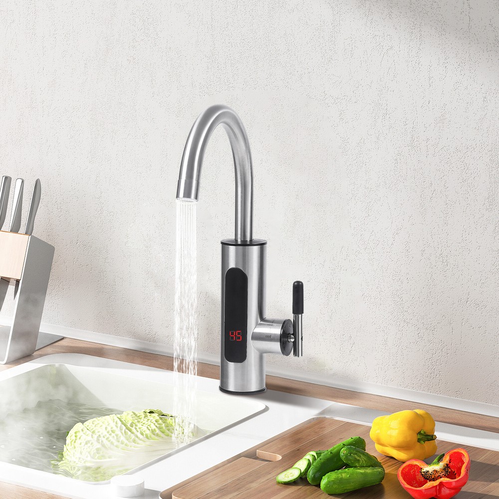 50Hz Electric Heating Faucet Countertop Rotation Instant Heating Water Faucet
