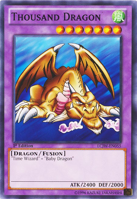 Thousand Dragon LCJW-EN055 Common 1st Edition Heavily Played Yugioh Card