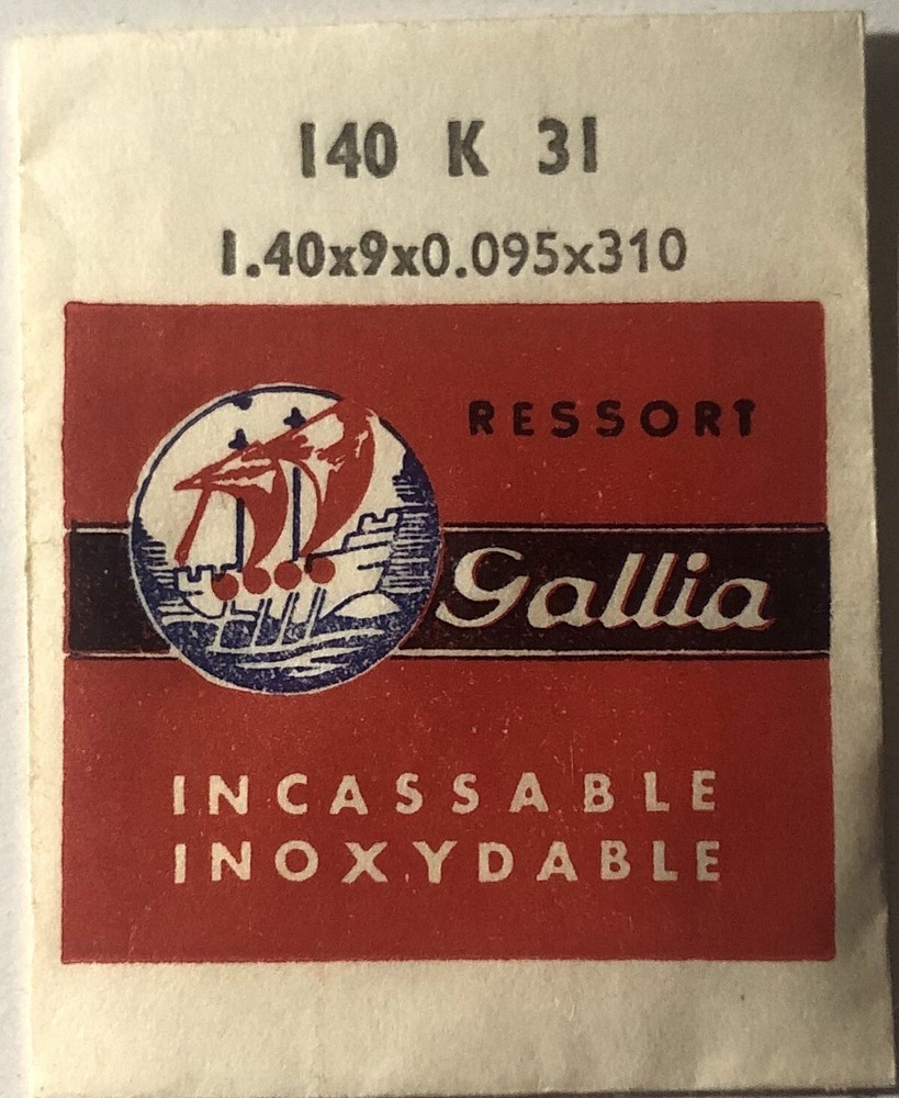 1X Mainspring 1.40x0.095mm Ø9 Watch Spring 310 140 K 31