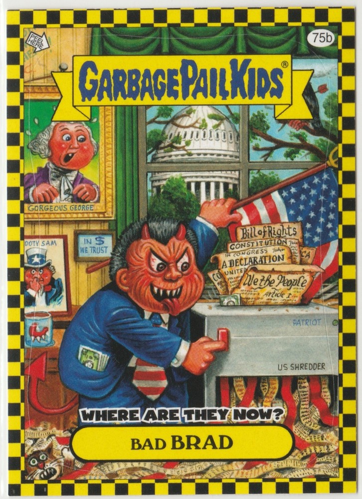 Bad Brad 75b Garbage Pail Kids 2010 Flashback Series 1 FB1 GPK Card