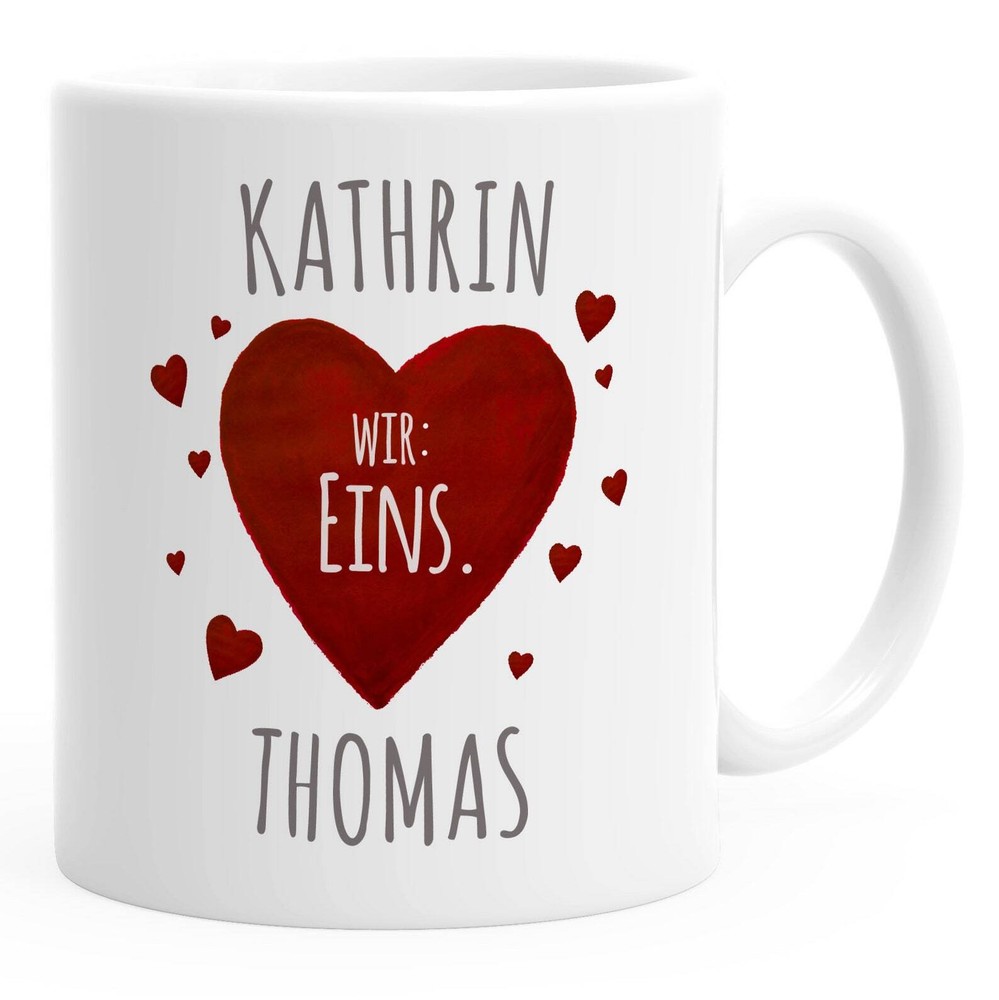 Personalisierte Kaffeetasse Ich Deins Du Meins Wir Eins Panda Bär Anpassbar Mit