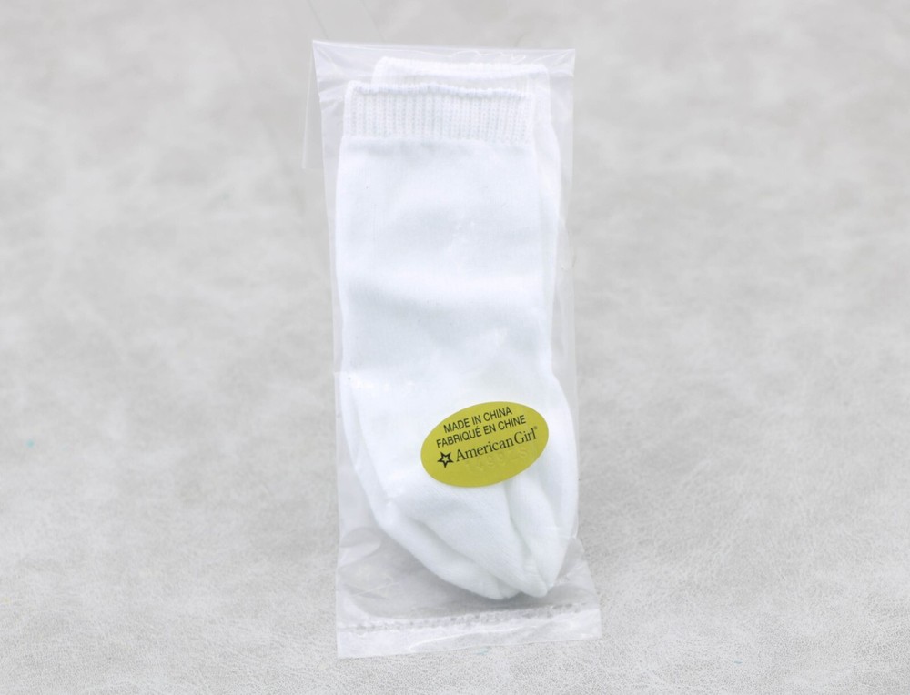 American Girl white Socks only for 18'' doll Felicity's Beforever Meet Outfit