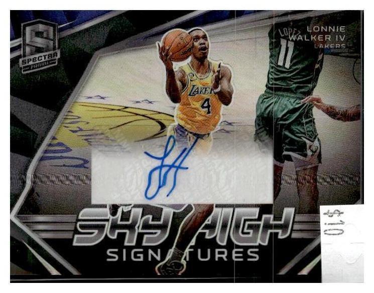2022-23 Panini Spectra #SKY-LWK Lonnie Walker IV Sky High Signatures #/99