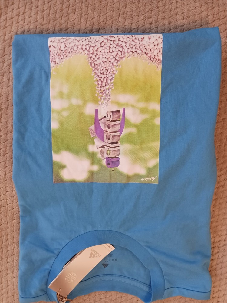 Adidas Men's Sz 4XL Multi Sport Boost Rocket Graphic T-Shirt Blue HK6760