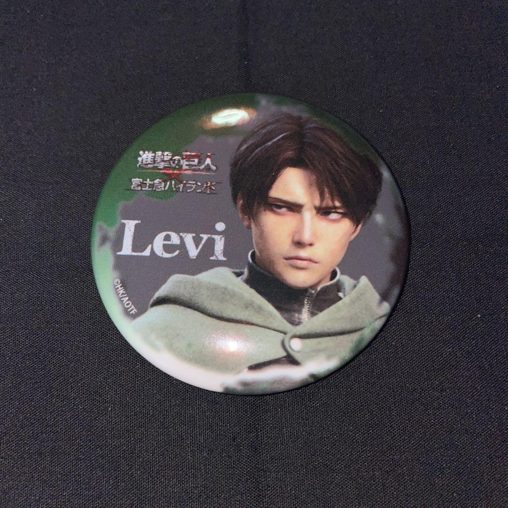 Attack On Titan Fuji-Q Highland Can Badge Levi 3