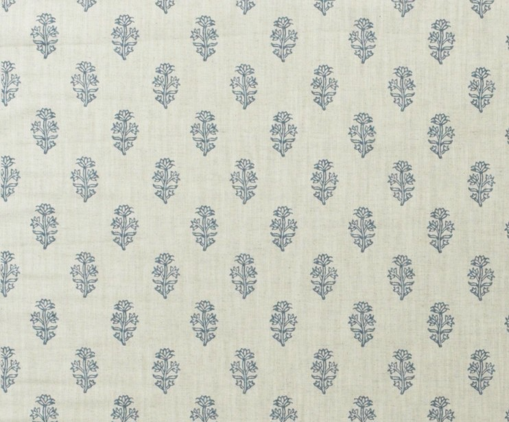 ANDREW MARTIN CURTAIN FABRIC DESIGN Buttercup 4.9 METRES DENIM COTTON BLEND