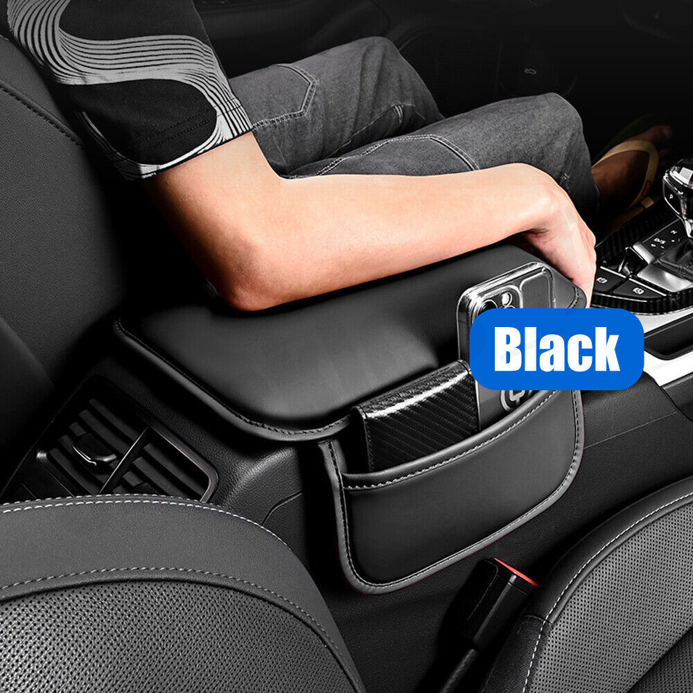 Car Interior Seat Armrest Cushion Pad Cover Protector Storage Bag Accessories US