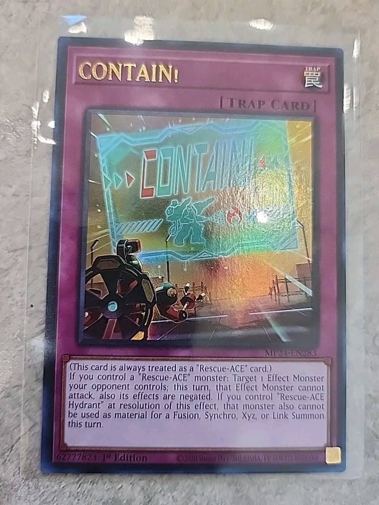 Yu-Gi-Oh! CONTAIN Ultra Rare 1st Edition MP24-EN283 NM English