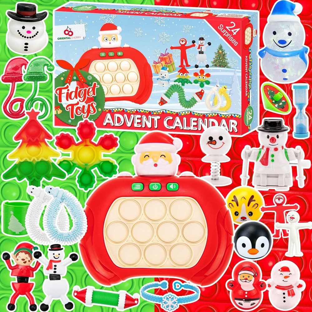 Advent Calendar 2024-24 Days of Surprises Bulk - Christmas Holiday Countdown ...