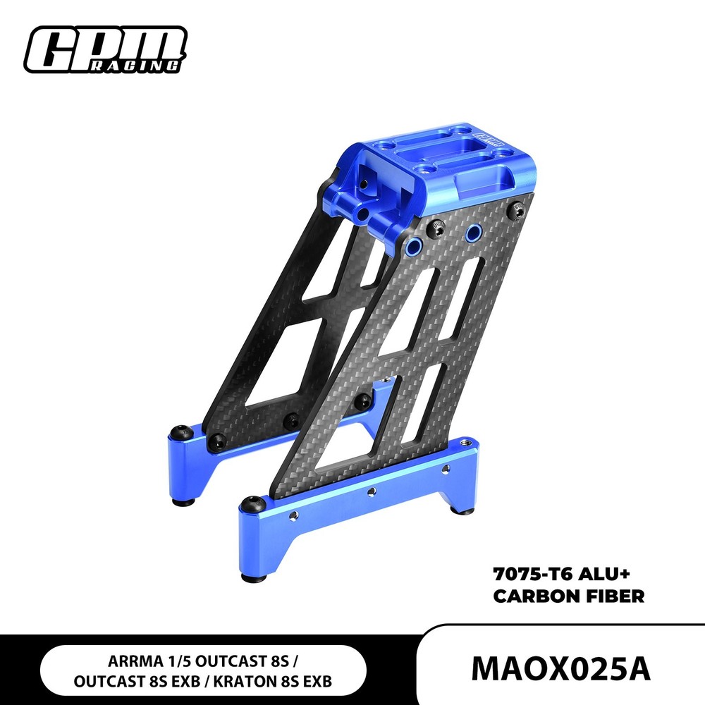 GPM 7075 Alloy + Carbon Fiber Center Tower ARRMA Outcast 8S Kraton EXB ARA320582