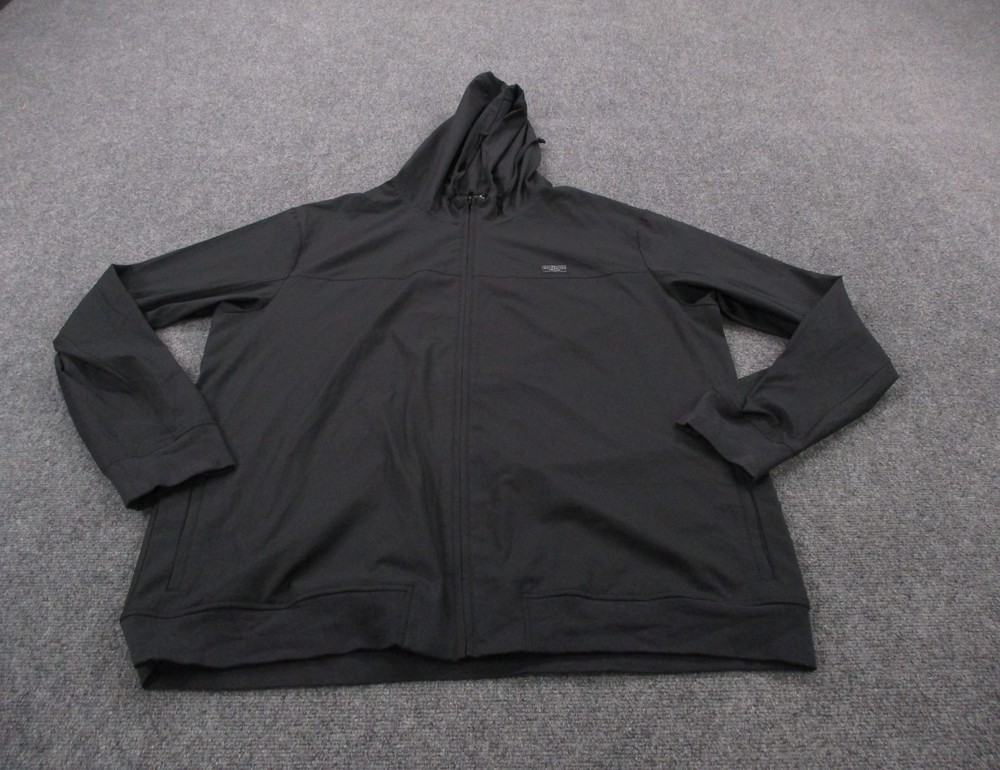 Travis Mathew Jacket Mens 3XL Black Stretch Performance Hiking Athletic Hoodie