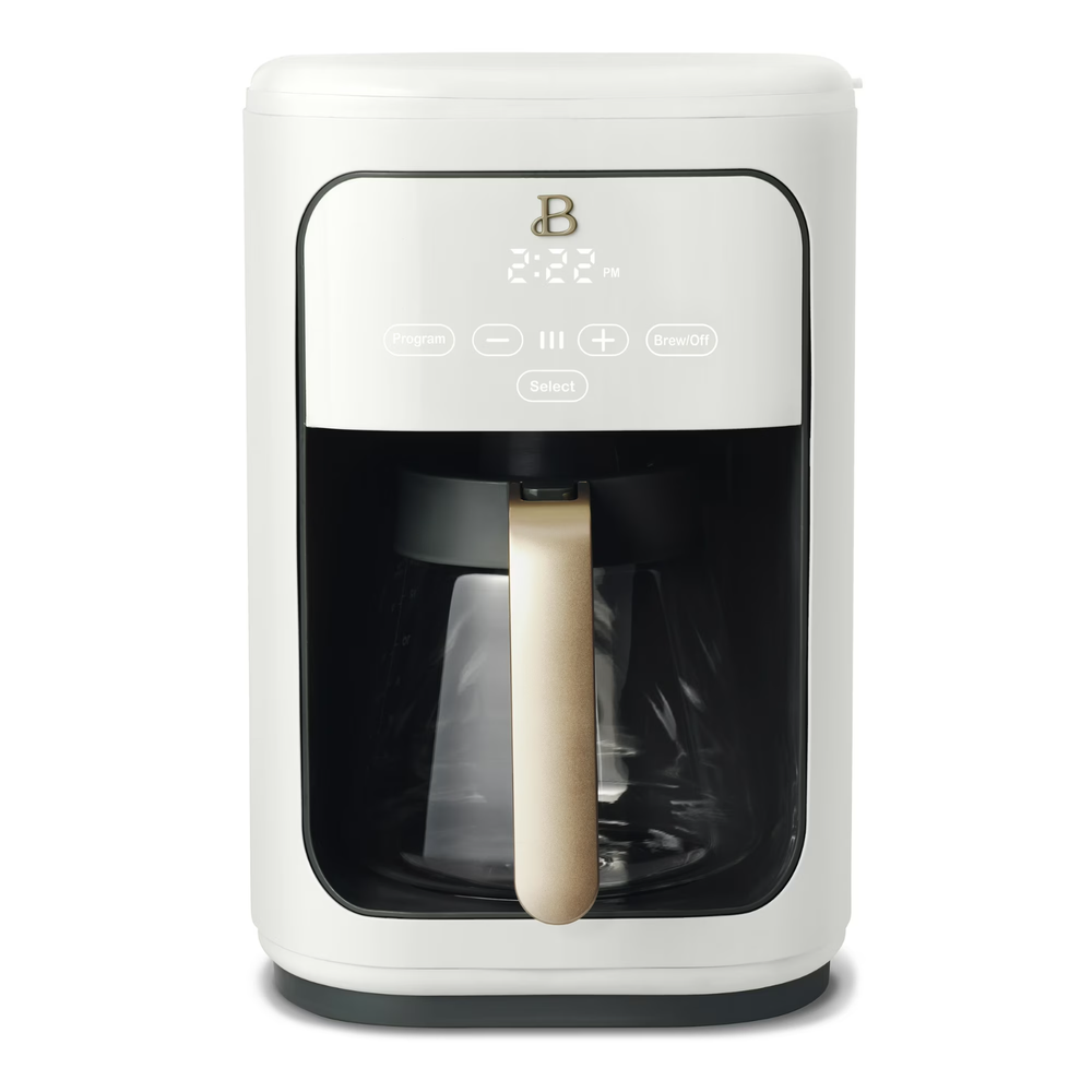 14-Cup Programmable Coffee Maker w/ Touch Display by Drew Barrymore (White)