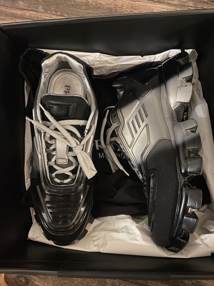 Prada CloudBust Thunder Sneakers Size 12 EU 45 in Black