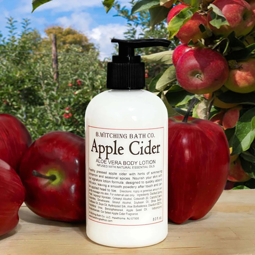 Body Lotion Apple Cider with Warm Notes of Cinnamon and Seasonal Spices 8 oz.