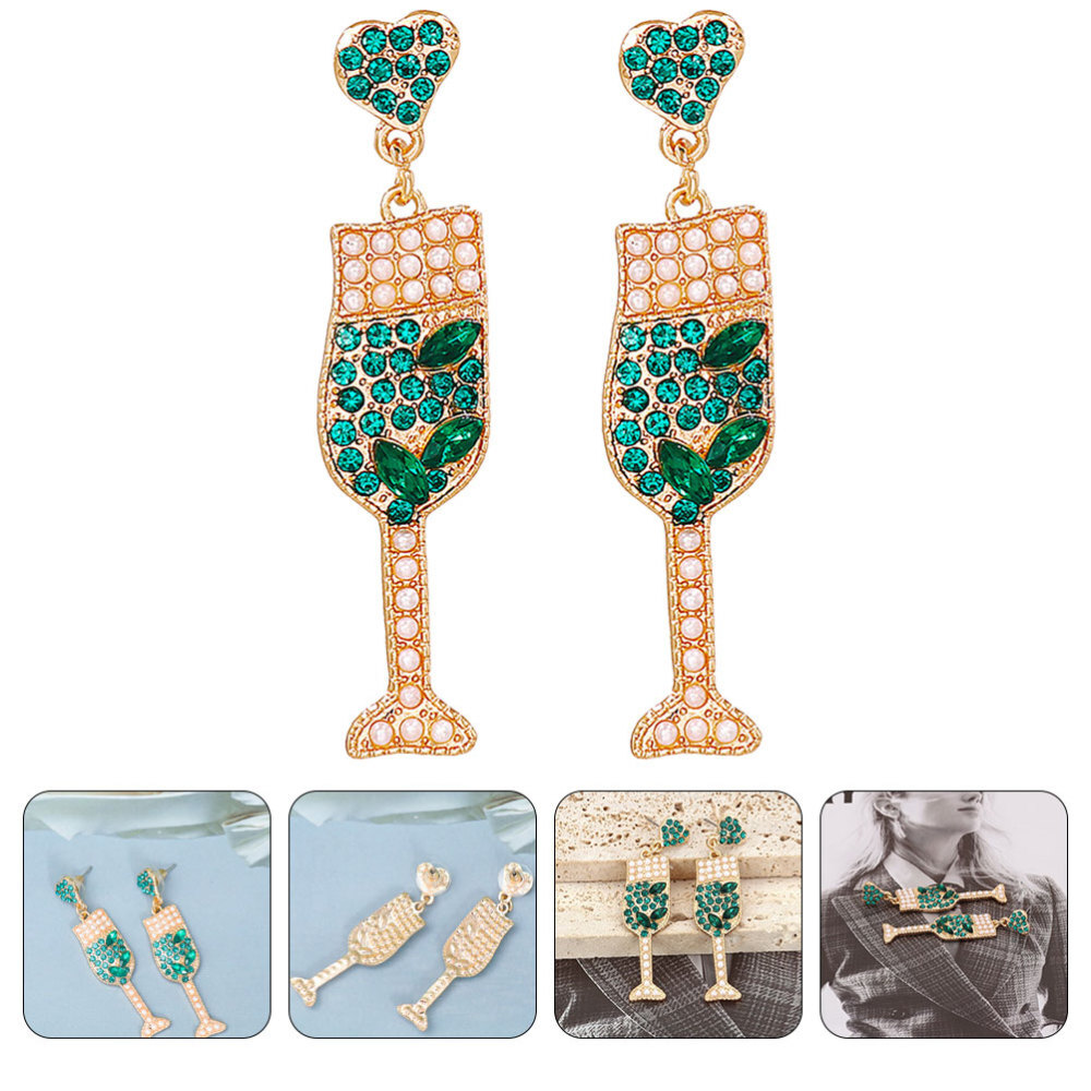 Wine Bottle Earrings Gift for Women Dinner Party