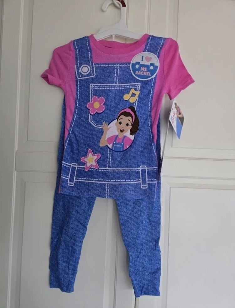 Ms. Rachel Snug Fit Pajama Set - Girls Size 4 - NEW