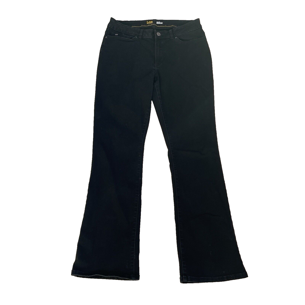 Lee Modern Jeans Womens 14 Med (Fit 31x30) Black Curvy FIt Bootcut Rodeo Cowgirl