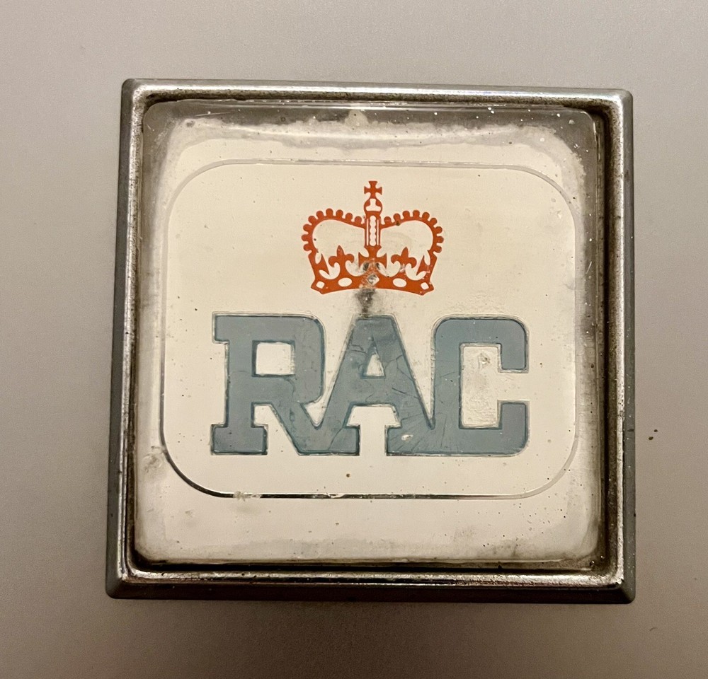 Classic Car RAC Square Badge Grill Bonnet Mini Jaguar Austin Morris MG Ford