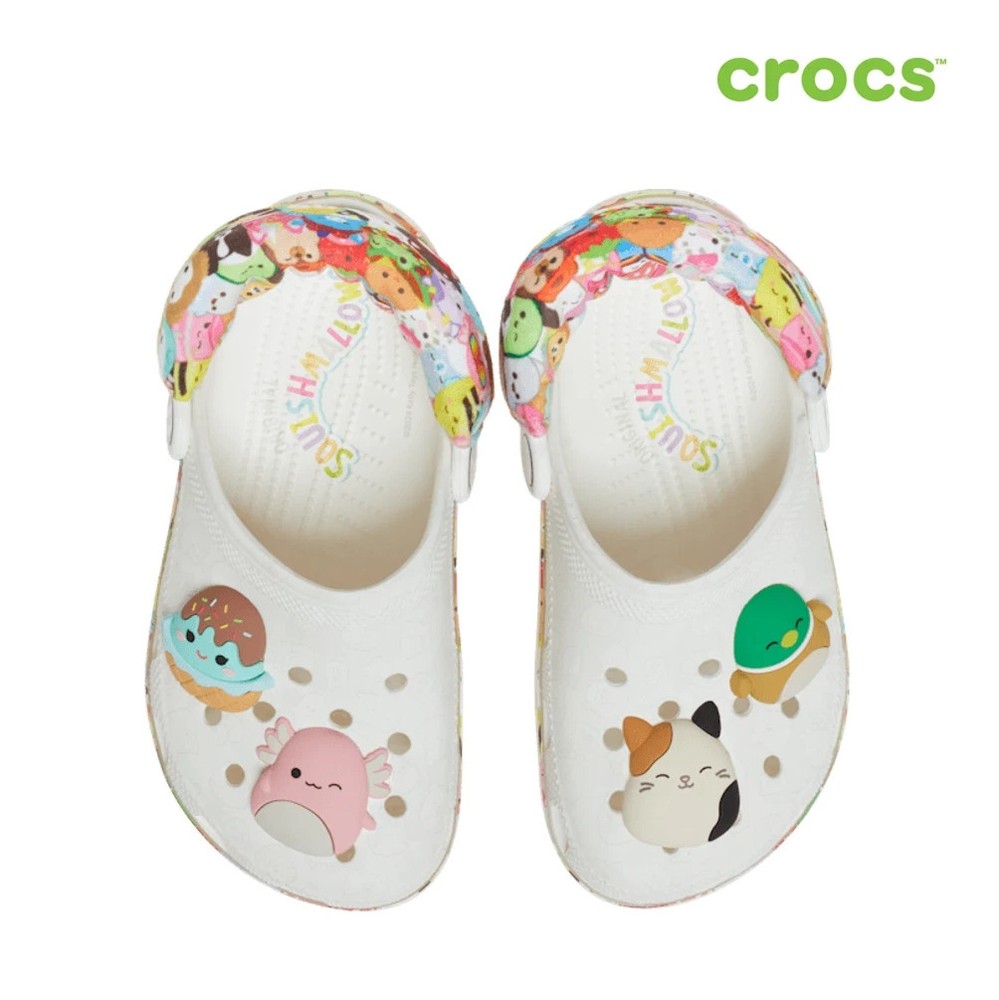 NEW CROCS KIDS Squishmallows Classic Clog 210228 White Multi FAST & SAFE