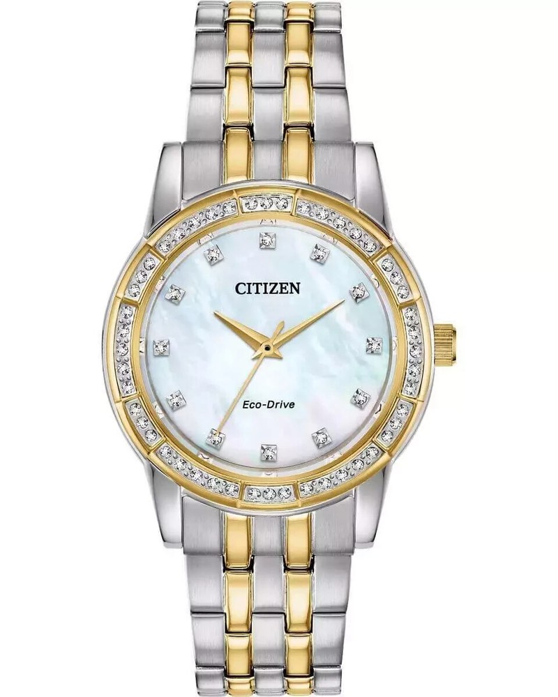 Citizen EM0774-51D Eco-Drive Ladies Watch with Swarovski Crystals and Mother-of-Pearl Dial
