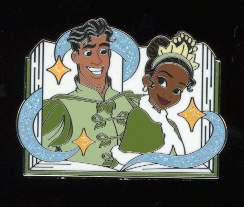 Disney Princess and the Frog Tiana Naveen Limited Edition Christmas Gift Card Pin-image