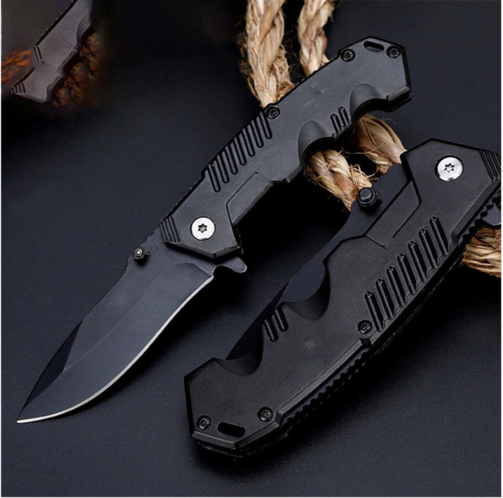 Tactical Spring-Assist Folding Knife for Camping and Outdoor Adventures