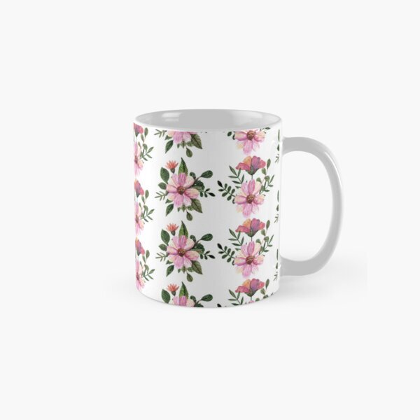 Pressed Flowers Coffee Mug Classic Mug, Gift For Family