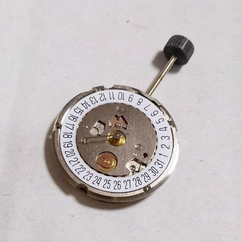 6x8mm 1-Jewel 3-Hand Calendar Quartz Movement Replacement for 956.412 Watch