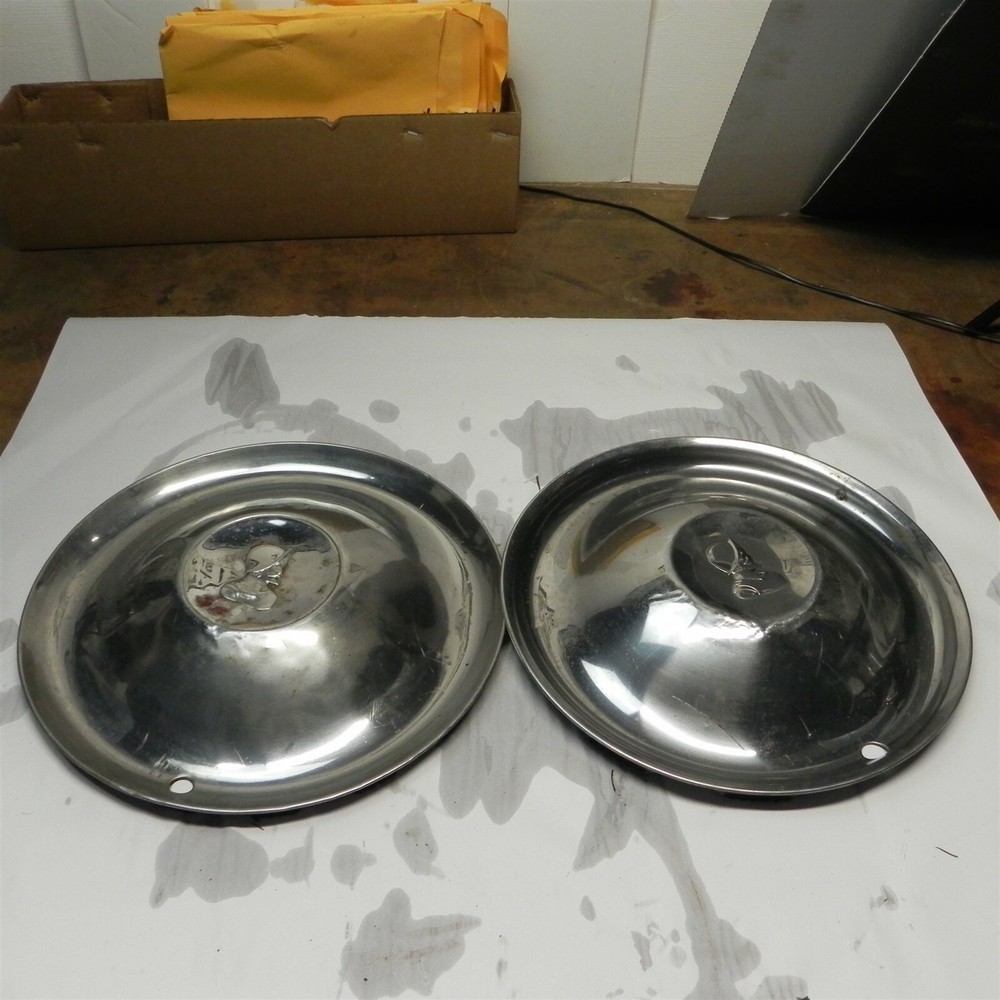 1951-1954 DeSoto Original Factory Hubcap Wheel Covers Set of 2
