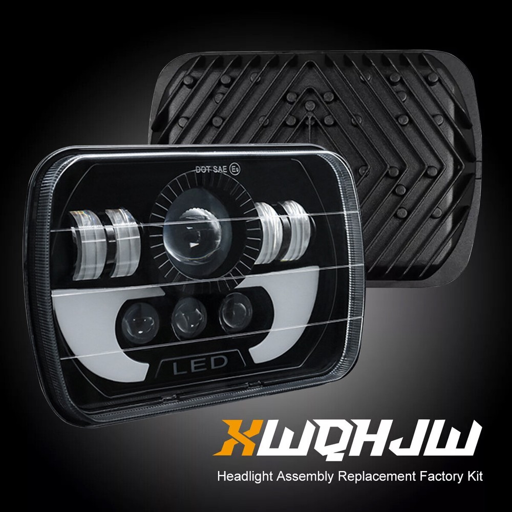 7x6 5x7 LED H4 Headlights with DRL for 1982-1995 Toyota Pickup 4Runner