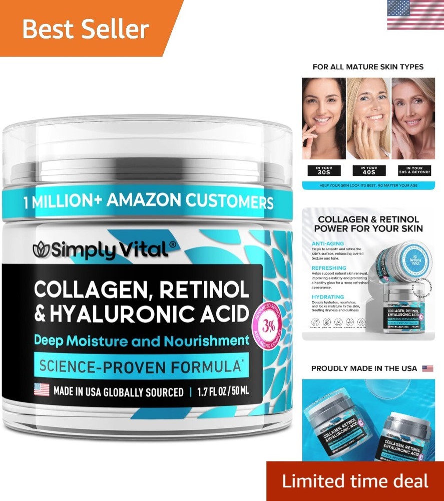 Anti-Aging Collagen Retinol Hyaluronic Acid Face Neck Cream  