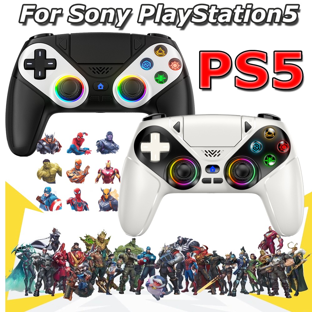 🎁1-2X For Playstation 5 PS5 DualSense Wireless Black丨White Controller w/Flash