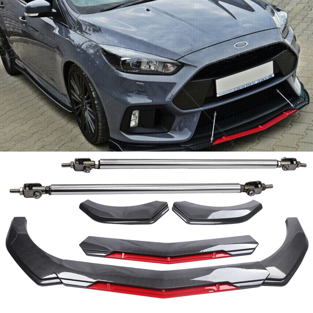 Ford Focus RS ST Carbon Fiber Front Bumper Lip Spoiler Splitter