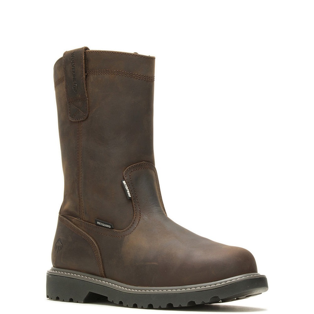 Steel Toe Floorhand Met Guard Waterproof Work Boots