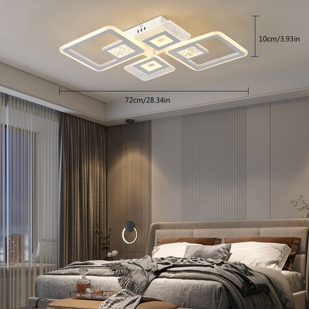 Modern LED Acrylic Ceiling Lamp for Bedroom or Living Room
