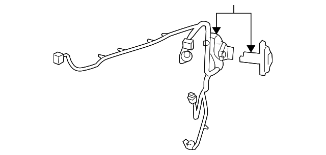 Genuine GM Rear Driver Side Door Wiring Harness Part 20760858