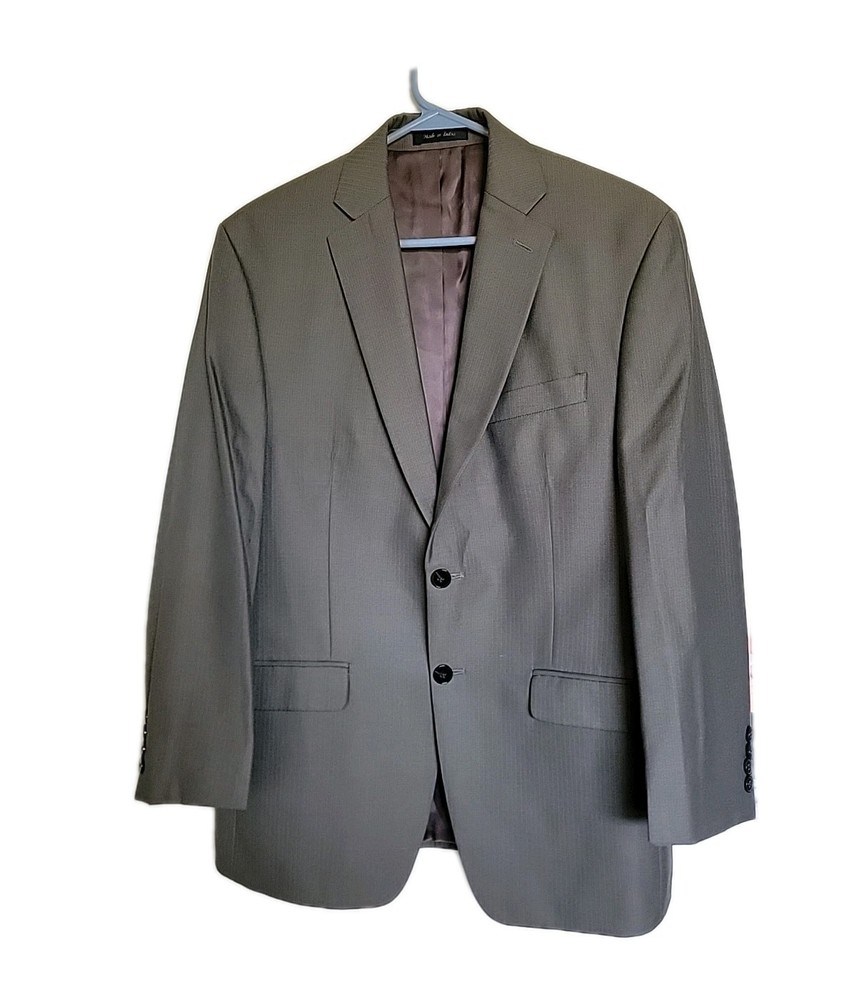 Calvin Klein Blazer Jacket Mens 38S Brown  Formal Slim Fit