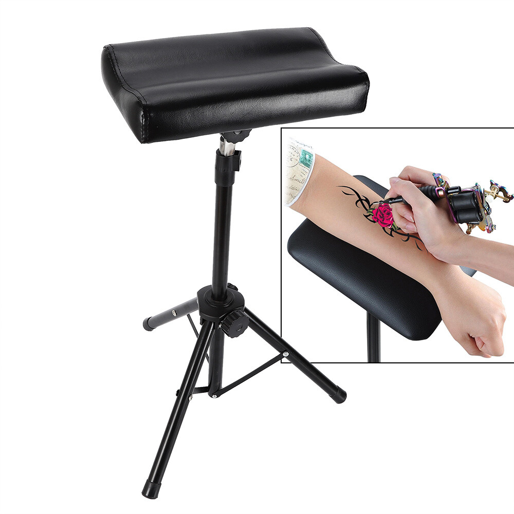 Heavy Duty Tripod Tattoo Arm Rest Sponge Pad Adjustable Tattoo Studio Equipment