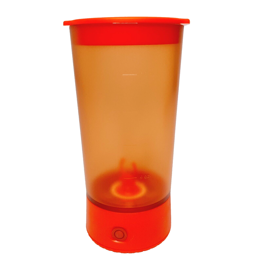 Portable 16oz Orange Handheld Blender Battery Powered Smoothie Mixer