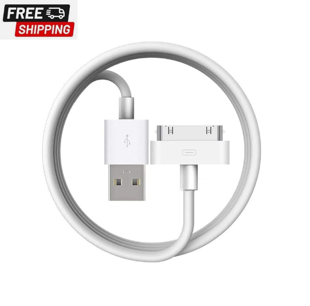 [Apple Mfi Certified] 30-Pin to USB Cable for Iphone 4 Charging and Sync Data Co